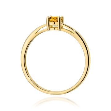 Inel Aur 9K cu Citrin 0.60 ct - Img 3