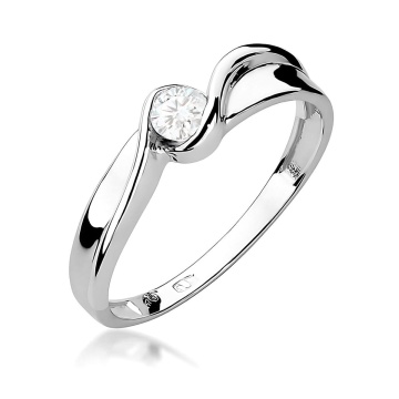 Inel Aur 9K cu Diamant de Laborator 0.15 ct - Img 5