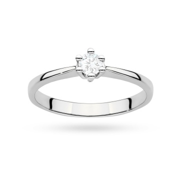 Inel Aur 9K cu Diamant de Laborator 0.15 ct - Img 8