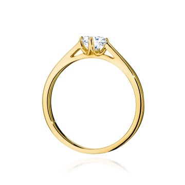 Inel Aur 9K cu Diamant de Laborator 0.40 ct - Img 3