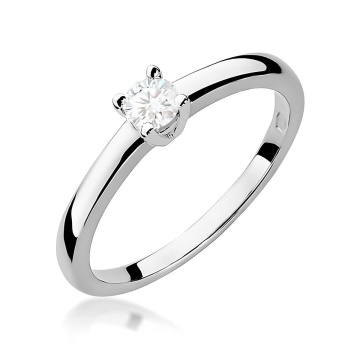 Inel Aur 9K cu Diamant Natural 0.15 ct - Img 5