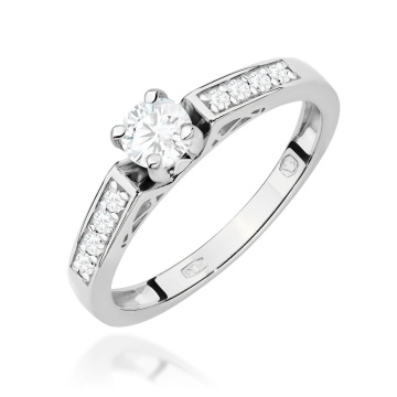 Inel Aur 9K cu Diamante de Laborator 0.42 ct - Img 6