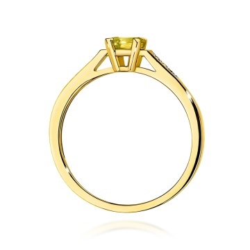 Inel Aur 9K cu Diamante de Laborator 0.54 ct - Img 3