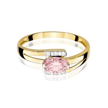 Inel Aur 9K cu Diamante de Laborator 0.55 ct - Img 2