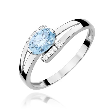 Inel Aur 9K cu Diamante de Laborator 0.55 ct - Img 5