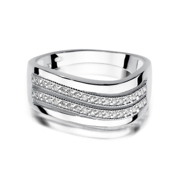 Inel Aur 9K cu Diamante Naturale 0.18 ct - Img 6