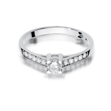 Inel Aur 9K cu Diamante Naturale 0.45 ct - Img 6