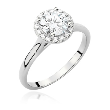 Inel Aur 9K cu Diamante Naturale 1.14 ct - Img 3