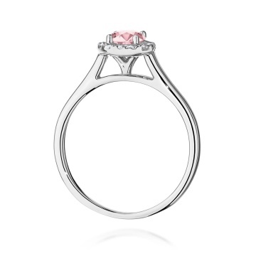 Inel Aur 9K cu Diamante Roz de Laborator 0.62 ct - Img 7