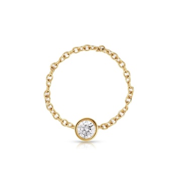 Inel Chain Crystal din AUR 14K