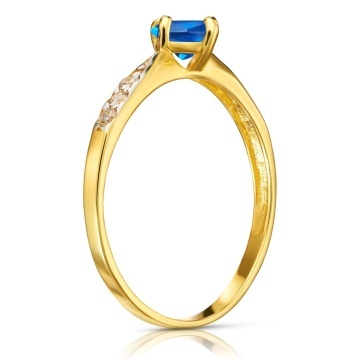 Inel de aur Zircons Only One, piatra safir pr. 333 3.1545f - Img 2