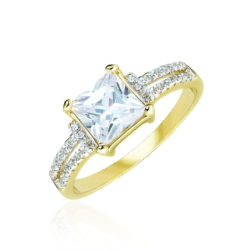 Inel de Logodnă din Aur 8K cu Piatră Mare de 3.1585 Ct - Img 6