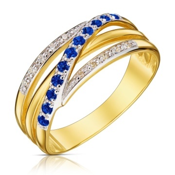Inel din aur alb și safir. 333 1.200 urm