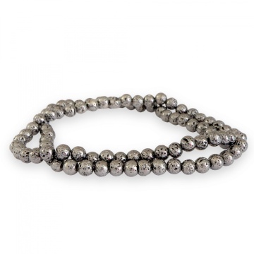 Lava vulcanică 4 mm electroplacata gri - Img 2