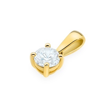 Pandantiv Aur 14K cu Diamant de Laborator 0.70 ct - Img 2