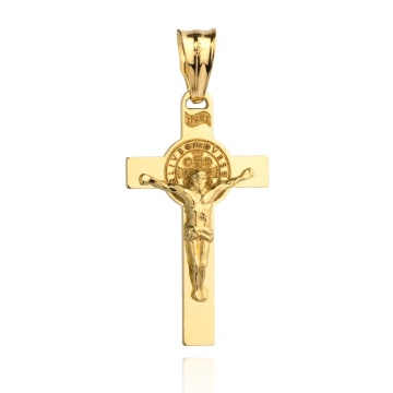 Pandantiv Aur 14k cu Iisus Hristos - Img 3