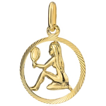 Pandantiv Aur 14K cu Semnul Zodiacal Fecioara - Img 2
