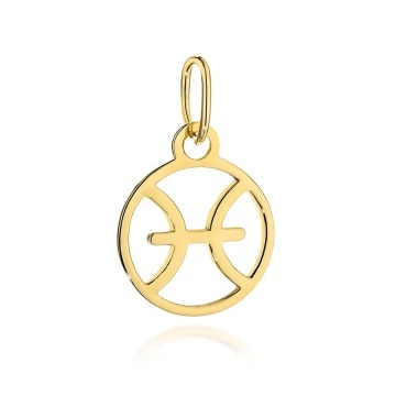 Pandantiv Aur 14K Zodia Pești - Eleganță Astrală