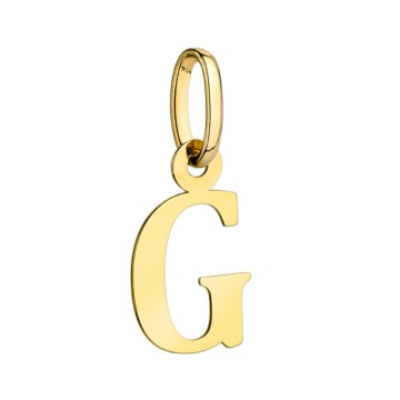 Pandantiv din Aur 14K litera G 24x14 mm - Img 2