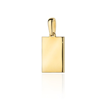 Pandantiv Placuta cu Model - Aur 14k - Img 2