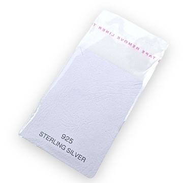 Set 100 ambalaje coliere (carton+folie) 7x5cm Sterling Silver 925 - Img 2