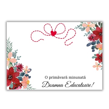 Set Cartoane Martisor - Educatoare