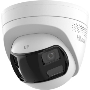 Cameră IP Turret HiLook Hikvision IPC-T280HAD-LUF/SL, 8MP (4K), Unghi Panoramic 180°, Iluminare Smart, Audio Bidirecțional, Sirenă și Flash