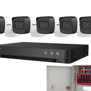 Kit Hikvison TurboHD 4 camere de supraveghere 5 Mp