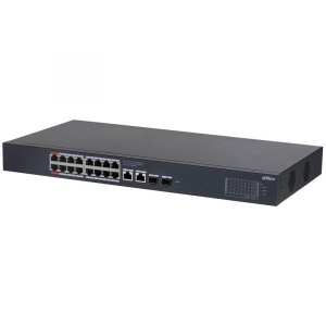 Switch PoE Gigabit Cloud Management 16 + 2 + 2 porturi Dahua