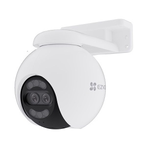 Cameră Supraveghere Exterior Wireless EZVIZ H80x Dual, 10MP, Rotire din Mobil, Night Vision Color și Detectie Om/Vehicul