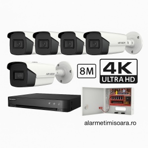 Kit supraveghere Hikvision 8MP 4K