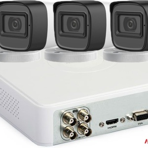 Sistem de supraveghere Hikvision 4 camere, 5MP, IR 20M