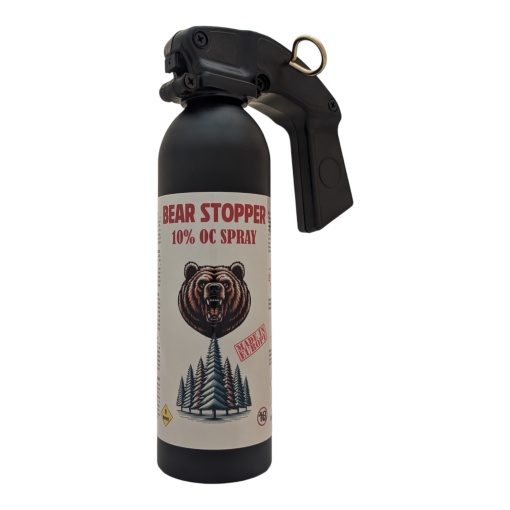 Spray anti-urs cu piper, pentru aparare impotriva ursilor, cainilor si a altor animale, pulverizare dispersie, 400 ml, Bear Stopper XL EDITION