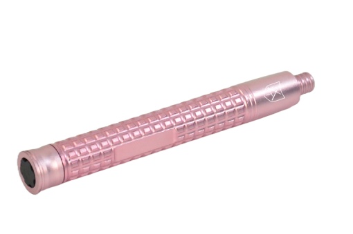 Baston telescopic profesional autoaparare 51 cm, inchidere pe buton, duraluminiu, 335 gr, Roz, 3 segmente, TELESCOPIKA