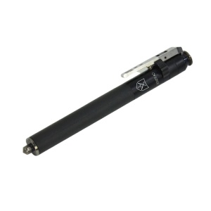 Baston telescopic profesional autoaparare 39 cm, deschidere automata, dispozitiv de spart geamuri, otel, 225 gr, Negru, 3 segmente, TELESCOPIKA