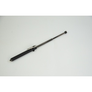 Baston telescopic profesional autoaparare 39 cm, deschidere automata, dispozitiv de spart geamuri, otel, 225 gr, Negru, 3 segmente, TELESCOPIKA - Img 2
