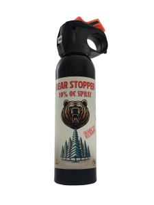 Spray anti-urs cu piper, pentru aparare impotriva ursilor, cainilor si a altor animale, pulverizare dispersie, 200 ml, Bear Stopper - Img 1