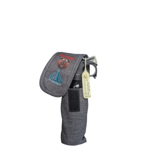 Port Husa Toc Spray Urs 150-220 ml, cu accces rapid, prindere pe Centura si la rucsac, gri, BEAR STOPPER - Img 2