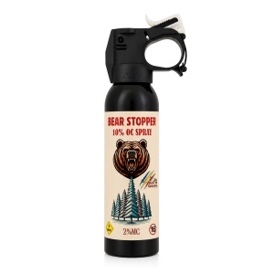 Spray anti-urs cu piper, pentru aparare impotriva ursilor, cainilor si a altor animale, pulverizare dispersie, 200 ml, Bear Stopper - Img 2