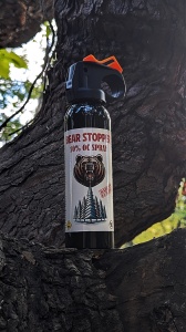 Spray anti-urs cu piper, pentru aparare impotriva ursilor, cainilor si a altor animale, pulverizare dispersie, 150 ml, Bear Stopper - Img 3