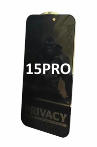 Folie de Sticla PRIVACY iPhone 15 PRO - Premium