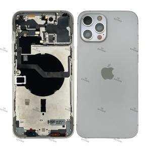 Carcasa iPhone 12 PRO MAX SILVER SWAP Grad A Cu flexuri ALB