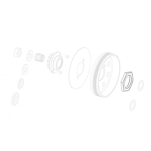 Fixing sprocket nut GP-Rok Jr