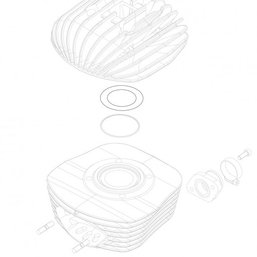 Guarnizione rame testa 42,2x62,4x0,1 Mini Rok/MR3