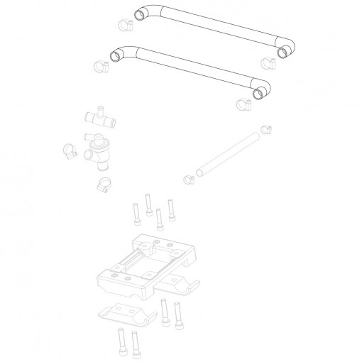 Tubo impianto acqua L. 800 mm