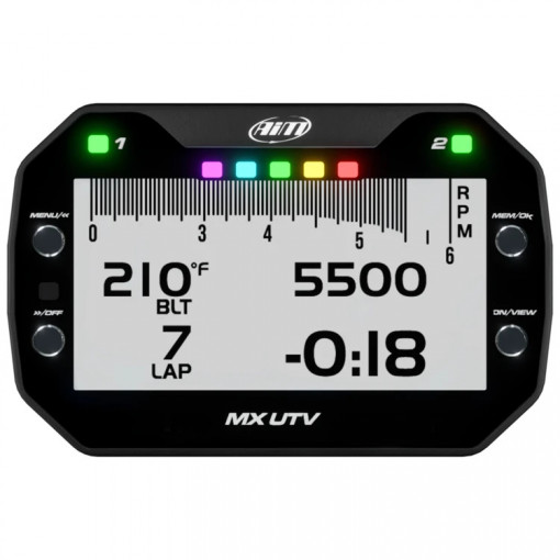 AiM MX UTV LCD Dash Logger with Temperature Sensor