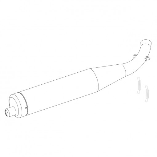 Marmitta motore Mini Rok