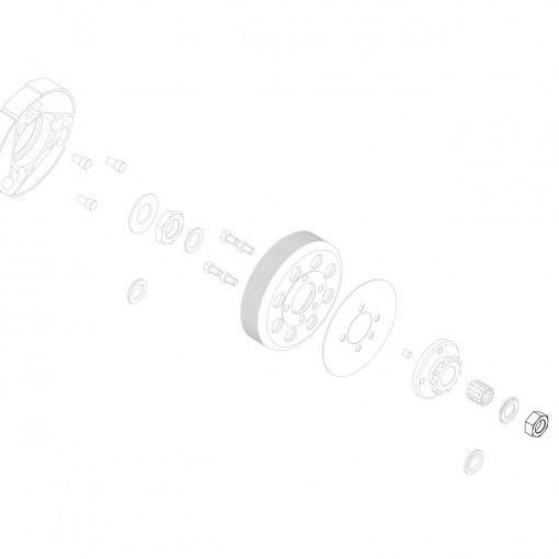 Mr3 Kid-Mini Rok-Mr3 Sprocket nut