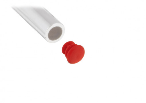 Pedal plug Ø 12 mm Red