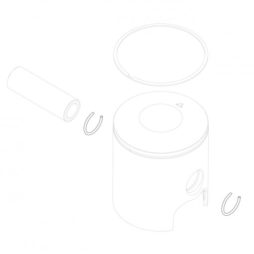 Piston circlip d.14